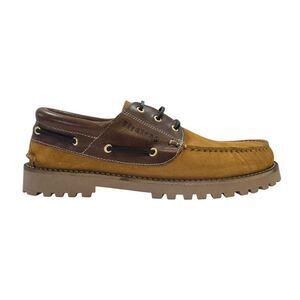Firetrap Mens Jose Classic Leather Shoes / Honey/Bordeaux Red